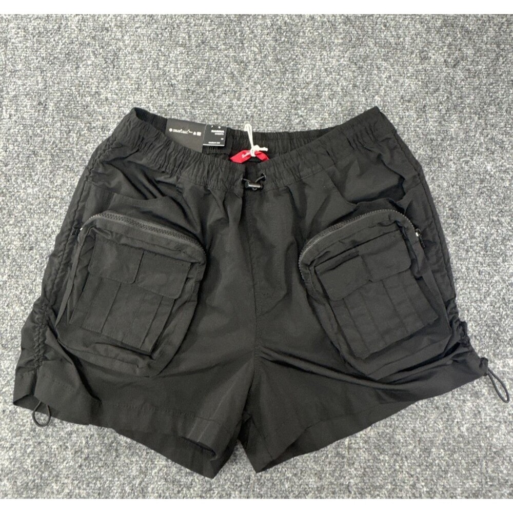 Smoke Rise Red Karina Shorts Womens Medium Black Curvy Fit Cargo Pockets Utility